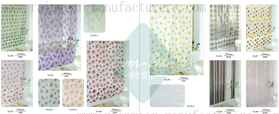 95 China bathroom curtains supplier